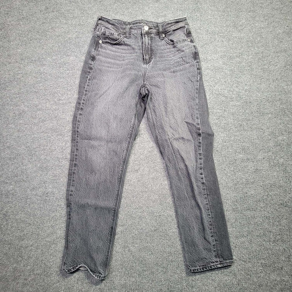 American Eagle Strigid Womens 4 Black Wash Skinny Mom Jeans Casual Stretch Fit